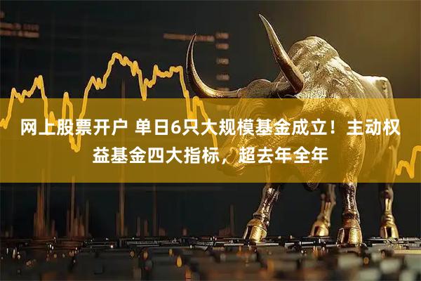 网上股票开户 单日6只大规模基金成立！主动权益基金四大指标，超去年全年